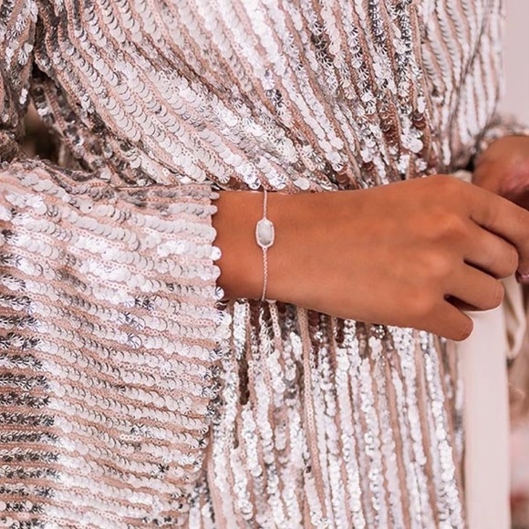 Elaina Silver Bracelet Gray Illusion Kendra Scott - Picture 2 of 2